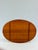 Vintage Dansk Danish Modern Large Oval Teak Serving Tray With Integrated Handles For Sale - Image 6 of 11