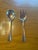 Allan Adler Silversmiths of Los Angeles Sterling 2-Piece Salad or Meat/Potatoes Serving pieces in Sunset pattern. Each...