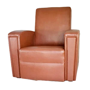 French Leatherette Armchair from Airborne, 1950s