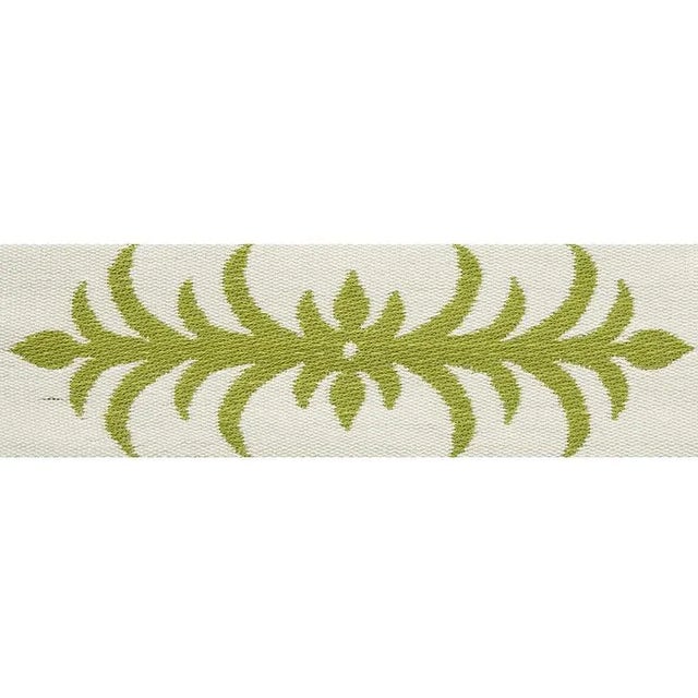 Contemporary Sample - Schumacher X Celerie Kemble Acanthus Tape in Moss For Sale - Image 3 of 3