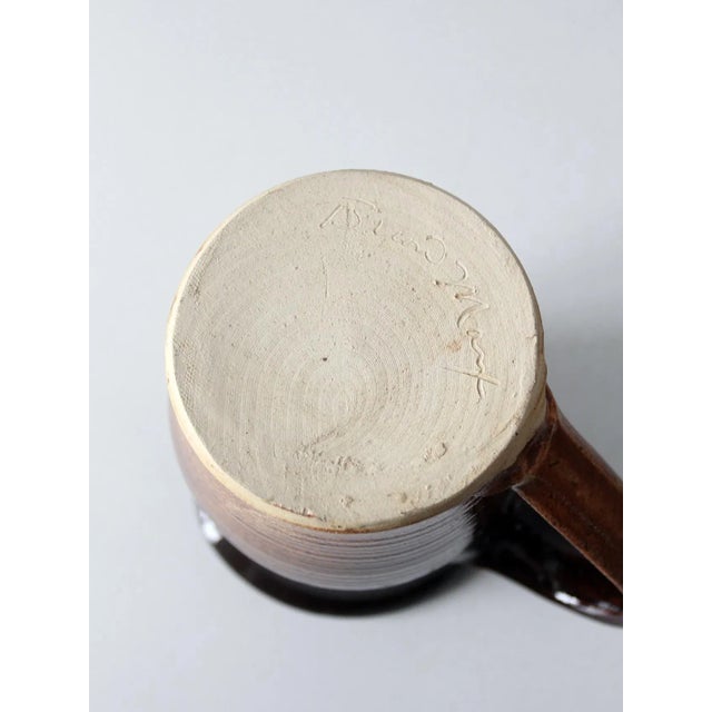 Vintage Studio Pottery Pitcher For Sale - Image 10 of 11