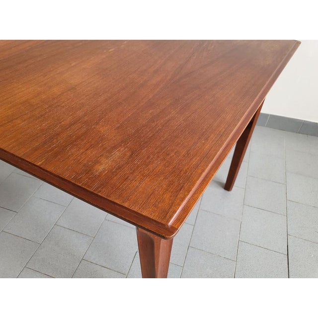 Brown Scandinavian Danish Dining Table in Teak, 1960s For Sale - Image 8 of 14