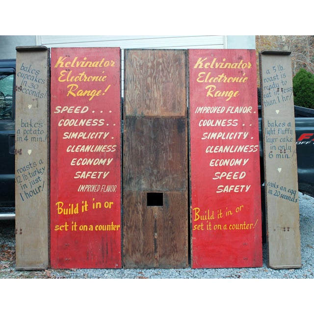 1930s Vintage Kelvinator Display Crate Signs - Set of 5 For Sale - Image 13 of 13
