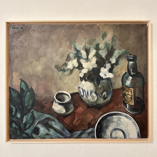 Pavel Roucka, Still Life, 1986, Oil on Canvas For Sale - Image 7 of 10