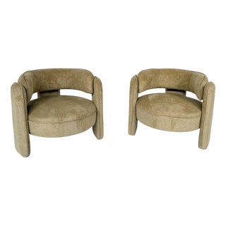 Set of Vintage Italian Armchairs For Sale