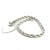 1990s Tiffany & Co Estate Twisted Rope Bracelet With Heart 8" Sterling Silver For Sale - Image 4 of 9