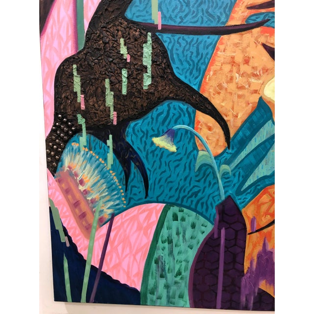 "Everybody Wants to Rule the World" Contemporary Original Abstract Acrylic Painting by Albert Leon Sultan For Sale - Image 10 of 13
