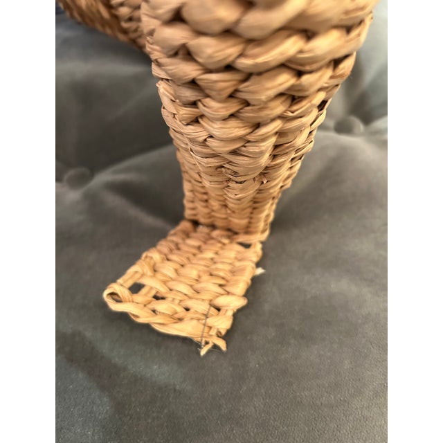 Water Hyacinth Woven Rattan Designer Monkey Sculpture Attributed to Mario Lopez Torres For Sale - Image 11 of 13