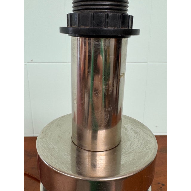 Vintage Italian Space Age Style Lamps in Chrome Steel, 1970s, Set of 2 For Sale - Image 18 of 18