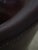 Classic Mahogany Burgundy Leather Barrel Back Chair For Sale - Image 16 of 18