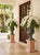 Verdigris Pair of Vintage Neoclassical Cast Iron Urn Planters in Aged Bronze & Verdigris Finish For Sale - Image 8 of 12