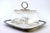 Metal Silver Cheese Dish with Exposed Strips, Acid-Etched Glass Core and Knob Lid For Sale - Image 7 of 10