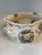 Vintage English Ironstone Porcelain Floral Decorated Cachepot With Handles For Sale - Image 4 of 8