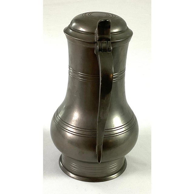 American 1930s Royal Hollander Large Pewter Creamer/Pitcher For Sale - Image 3 of 8
