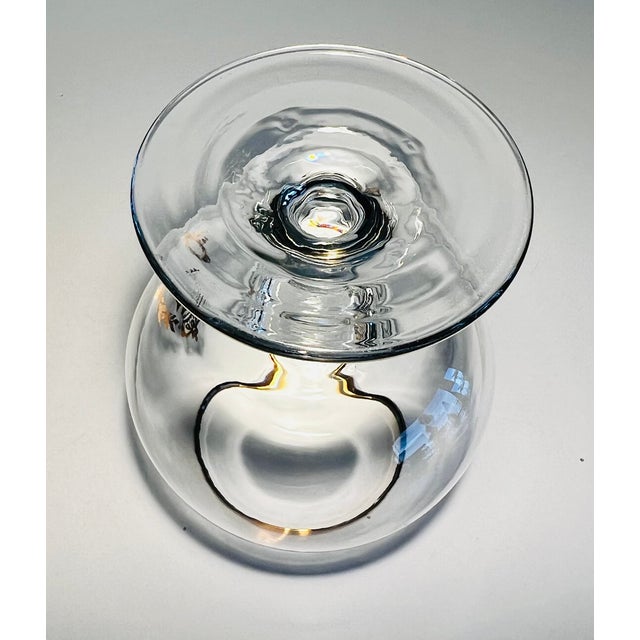 Set of Four Napoleon Brandy or Cognac Glass Snifters With a Silver Plated Snifter Warmer For Sale - Image 9 of 12