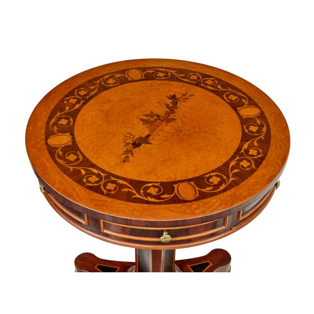 French Circular Side Table, 1990 For Sale - Image 4 of 8