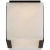 Covet Tall Clip Solitaire Flush Mount in Bronze with Alabaster Designer: Kelly Wearstler Canopy: 4.25" Square Mounting:...