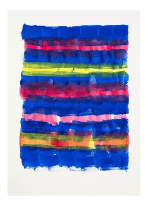 Emily Berger "Ink #8 (Fraying)", Painting