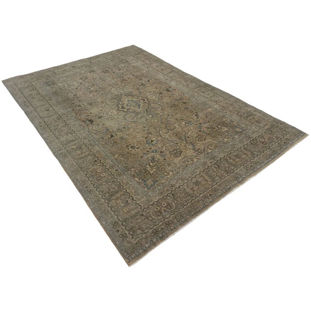 Vintage Middle Eastern Hand-Knotted Rug For Sale - Image 3 of 6