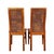 Pair Vintage Danish Teak Side Accent Chairs – Schou Andersen Denmark – Funky 80s Upholstery For Sale - Image 11 of 12