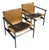 Pair Charles Pollock 657 Sling Chairs, Knoll Associates 1960s, Original Labels For Sale