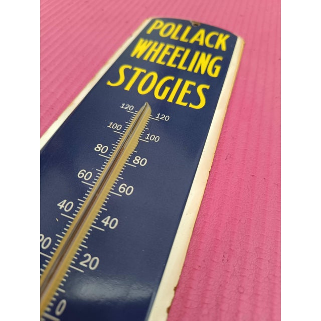 Pollack Vintage Style Thermometer Merchandise No Porcelain Souvenir Store For Sale - Image 4 of 5