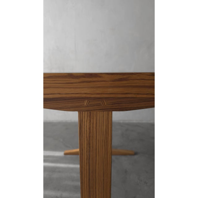 Bespoke Vintage Zebra Wood Multi Game Flip Table For Sale - Image 10 of 11