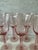 Glass Set of 6 Vintage Pink Hand Blown Wine Goblets For Sale - Image 7 of 9