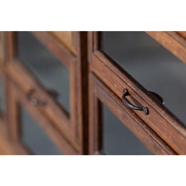 Large English Oak Haberdashery Cabinet, 1930s For Sale - Image 14 of 18