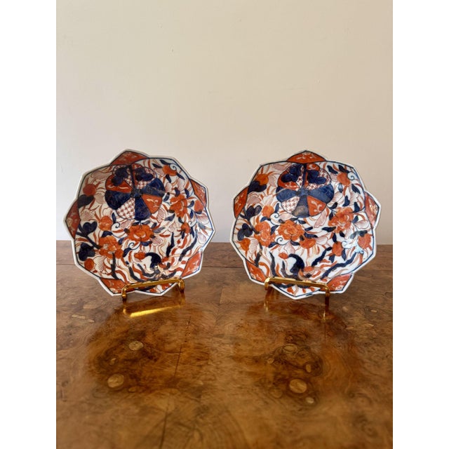 Antique Japanese Imari Plates, 1900, Set of 2 For Sale - Image 3 of 6