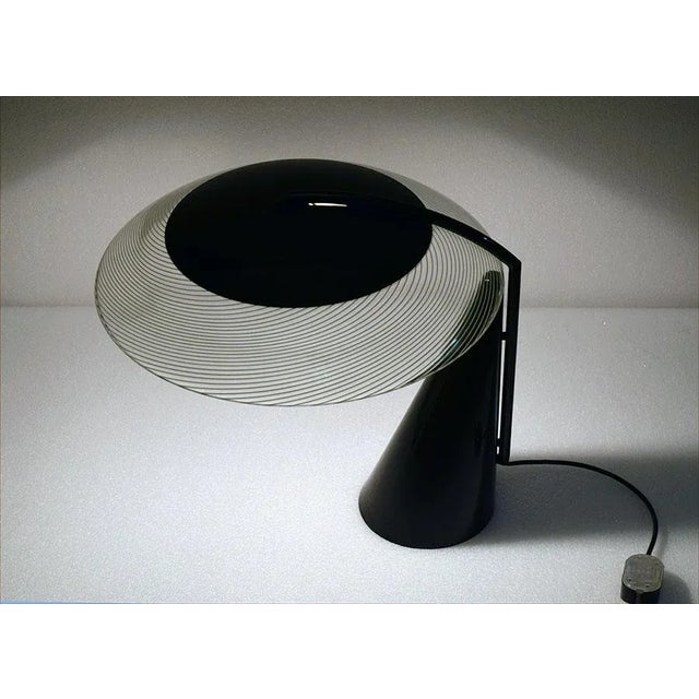 Murano Glass & Metal Table Lamp, 1970s For Sale - Image 4 of 10