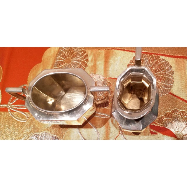 1910s Queen Anne Style Ryrie-Birks Antique Silver Plated Coffee and Tea Set- 4 Pieces For Sale - Image 4 of 11