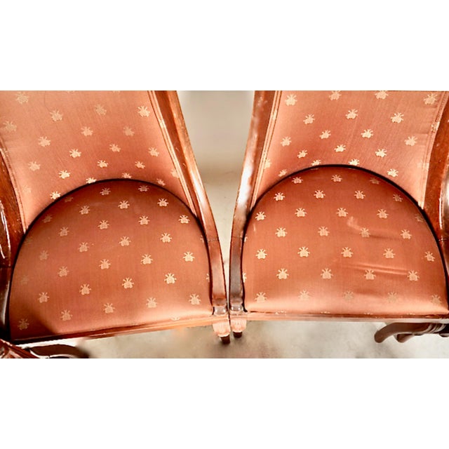 Wood Empire-Style Dining Chairs, Set of 6 For Sale - Image 7 of 8