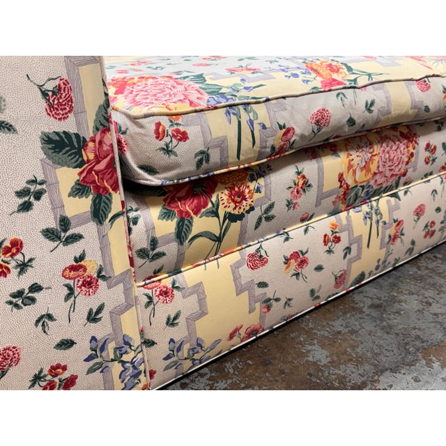 Bespoke Floral Upholstered Chaise For Sale - Image 9 of 12