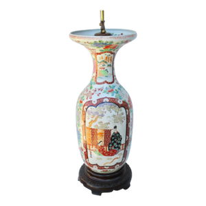 Massive Antique Japanese Vase Lamp