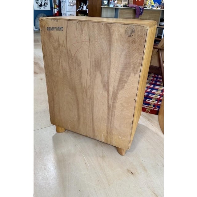 Vintage Heywood Wakefield Tambour Utility Cabinet Model M179 For Sale - Image 12 of 13