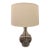 Glass Table Lamp With Shade For Sale