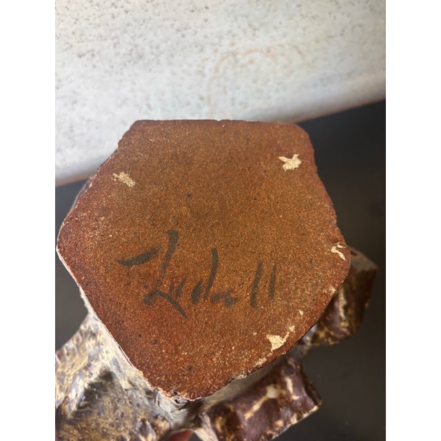 Vintage Mid-Century Brutalist American Studio Pottery Sculptural Vase For Sale - Image 10 of 10