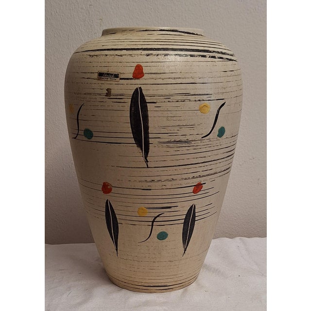 Mid-Century German Ceramic Vase from Scheurich Europe Line, 1950s For Sale - Image 6 of 6