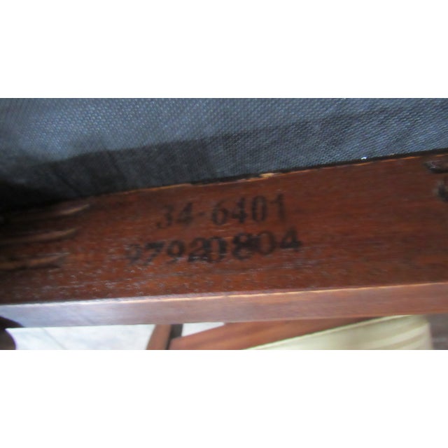 1980s Ethan Allen Set Dining Room Chippendale Chairs Eight Mahogany For Sale - Image 9 of 9