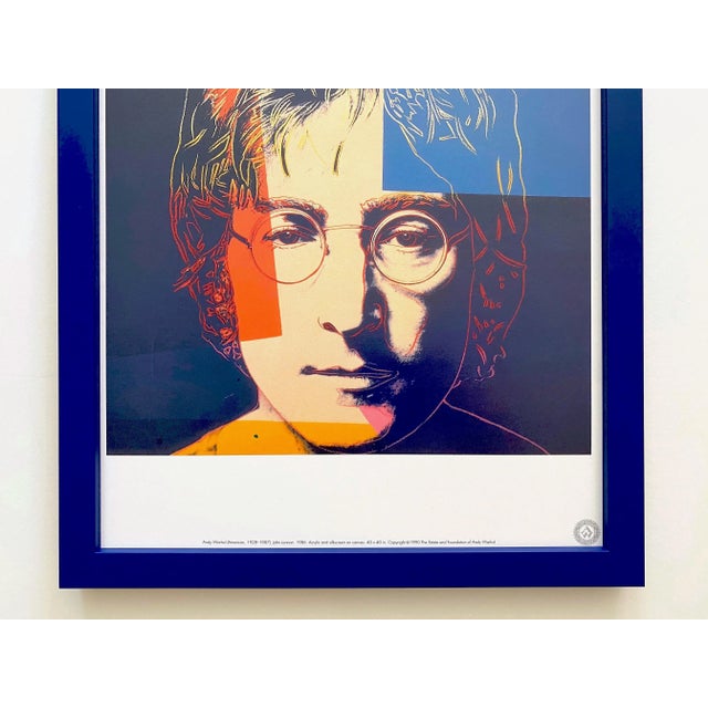 Andy Warhol Estate Vintage 1990 Framed Pop Art Lithograph