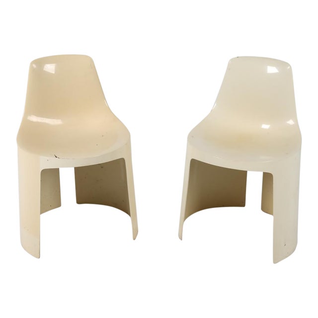 1960's Kay Leroy Ruggles for Directional Industries 'Umbo' Stacking Chairs- A Pair For Sale