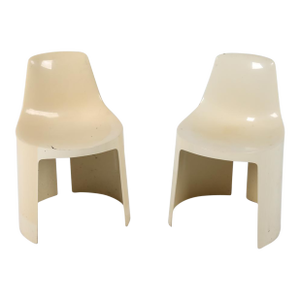 1960's Kay Leroy Ruggles for Directional Industries 'Umbo' Stacking Chairs- A Pair