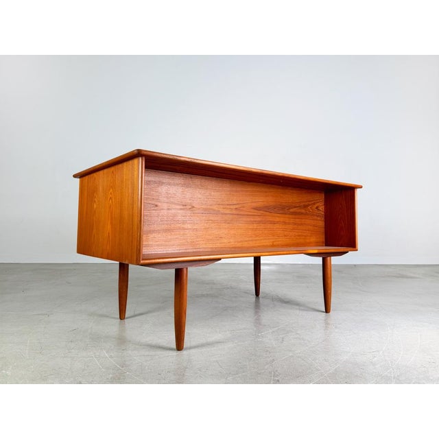 Mid-Century Falster Desk in Teak by Svend Å. Madsen For Sale - Image 5 of 9