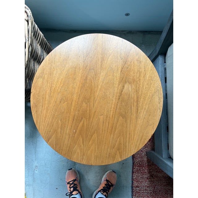 Mid 20th Century (2) Walnut and Chrome Knoll End Tables For Sale - Image 9 of 13