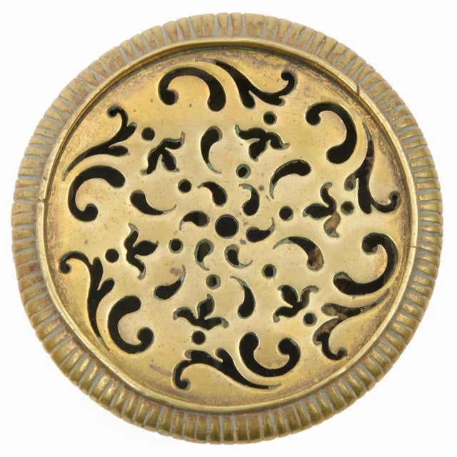 Antique 18th century French Louis XVI bronze pounce pot or sander for the desk. Used originally to shake fine powder onto...