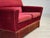 Wood Danish 2-Seater Sofa in Red Furniture Velour, 1970s For Sale - Image 7 of 14