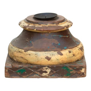 19th Century Colonial Teak Pedestal For Sale