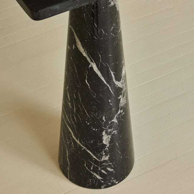 Angelo Mangiarotti "Eros" Black Marble Console Table, 1970s For Sale In New York - Image 6 of 11