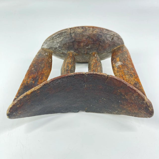 Early 20th Century Wooden Headrest Ethiopia For Sale - Image 4 of 9